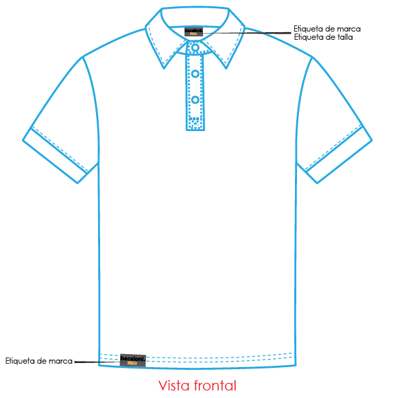 Playera polo manga corta 2 f