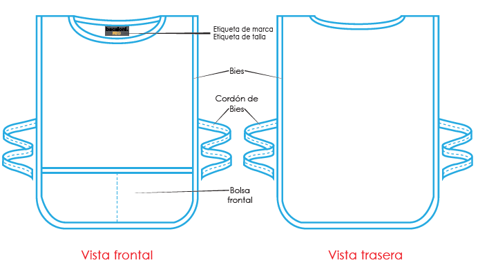 Casaca Unitalla con bolsa