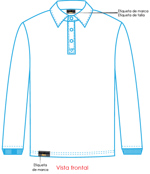 Playera polo manga larga 2 f