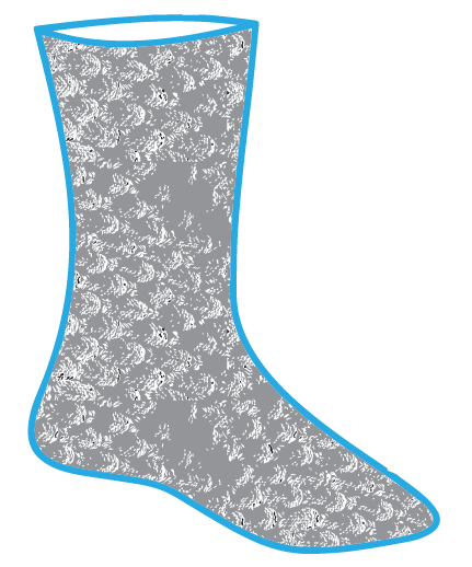 Calcetón borrega unisex