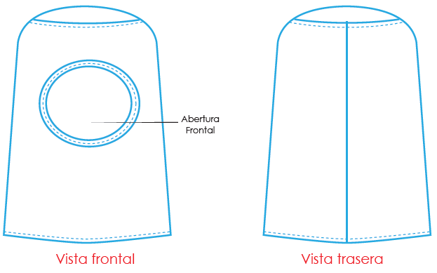 Cofia tipo monja mitex
