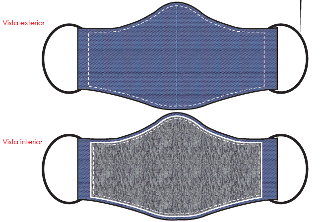 Cubrebocas neopreno elástico