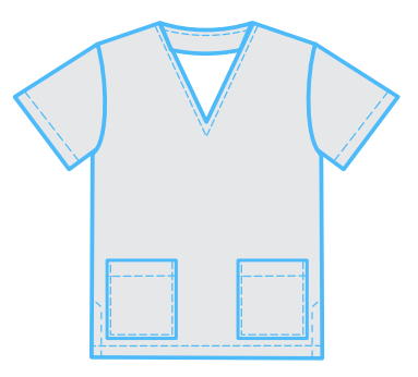 Filipina quirúrgica con bolsas