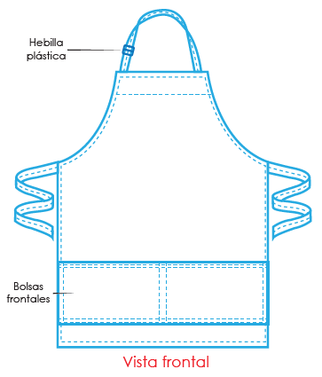 Mandil bolsa unitalla