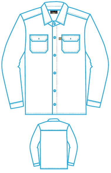 Camisola trabajo manga larga bacaloni