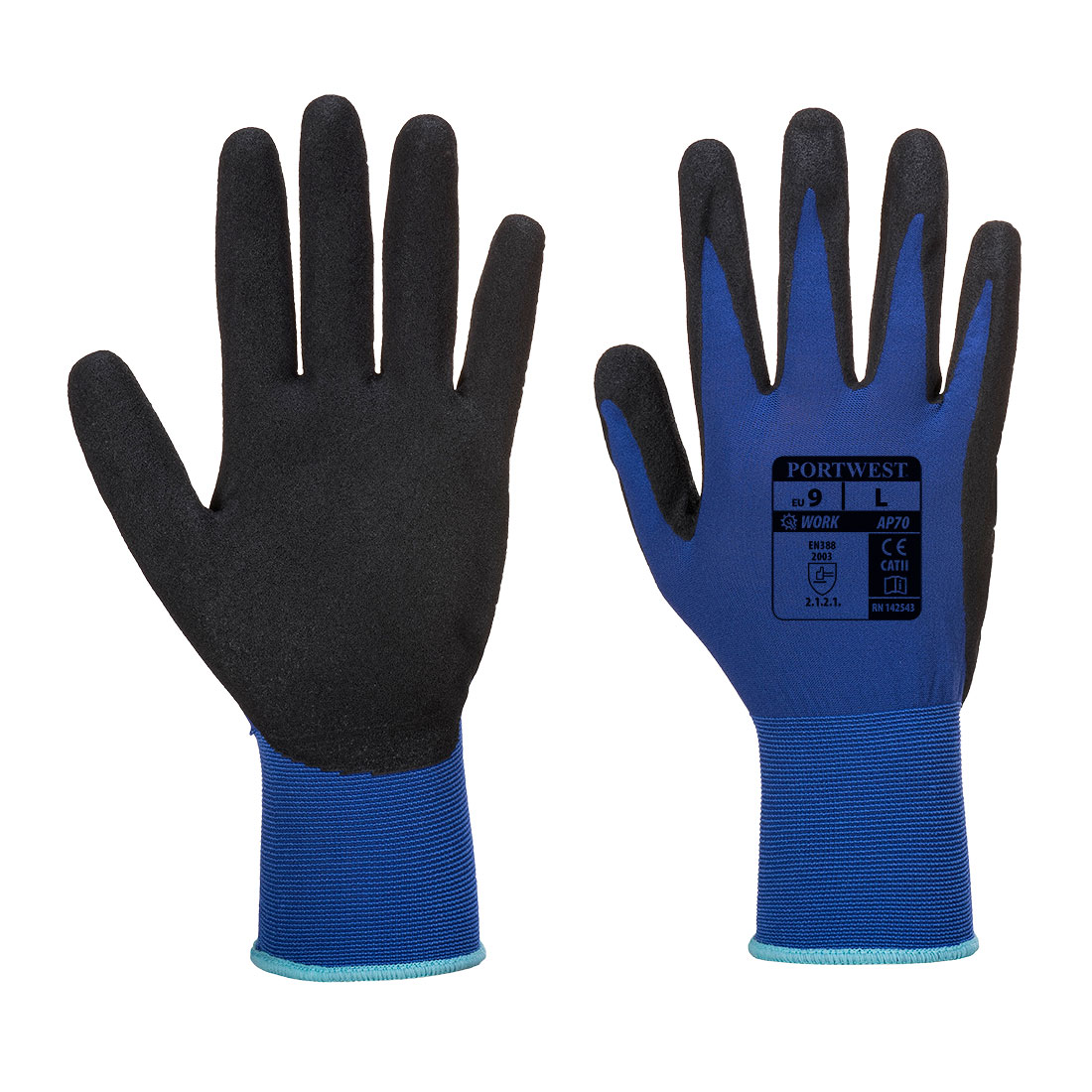 Ap70 - guante nero lite foam portwest