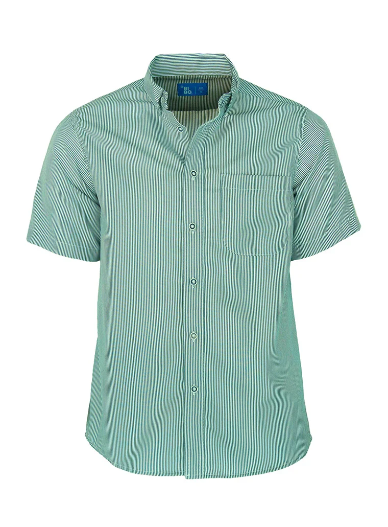 Camisa caballero manga corta mil rayas