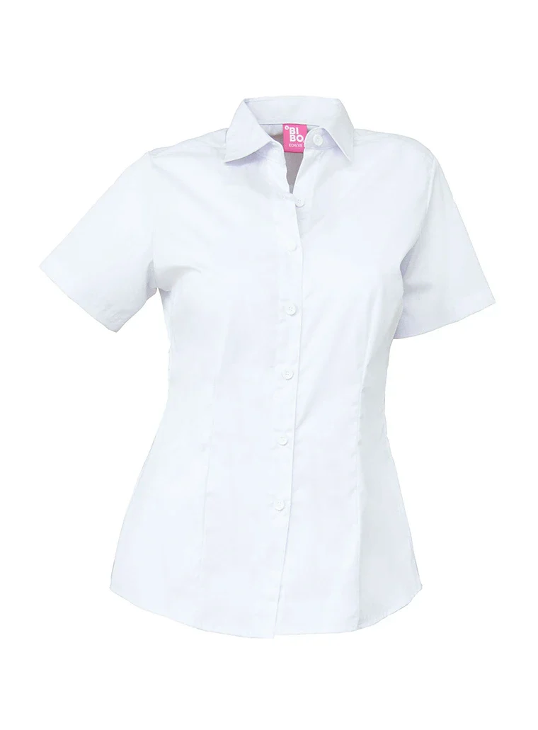 Blusa dama manga corta oxford