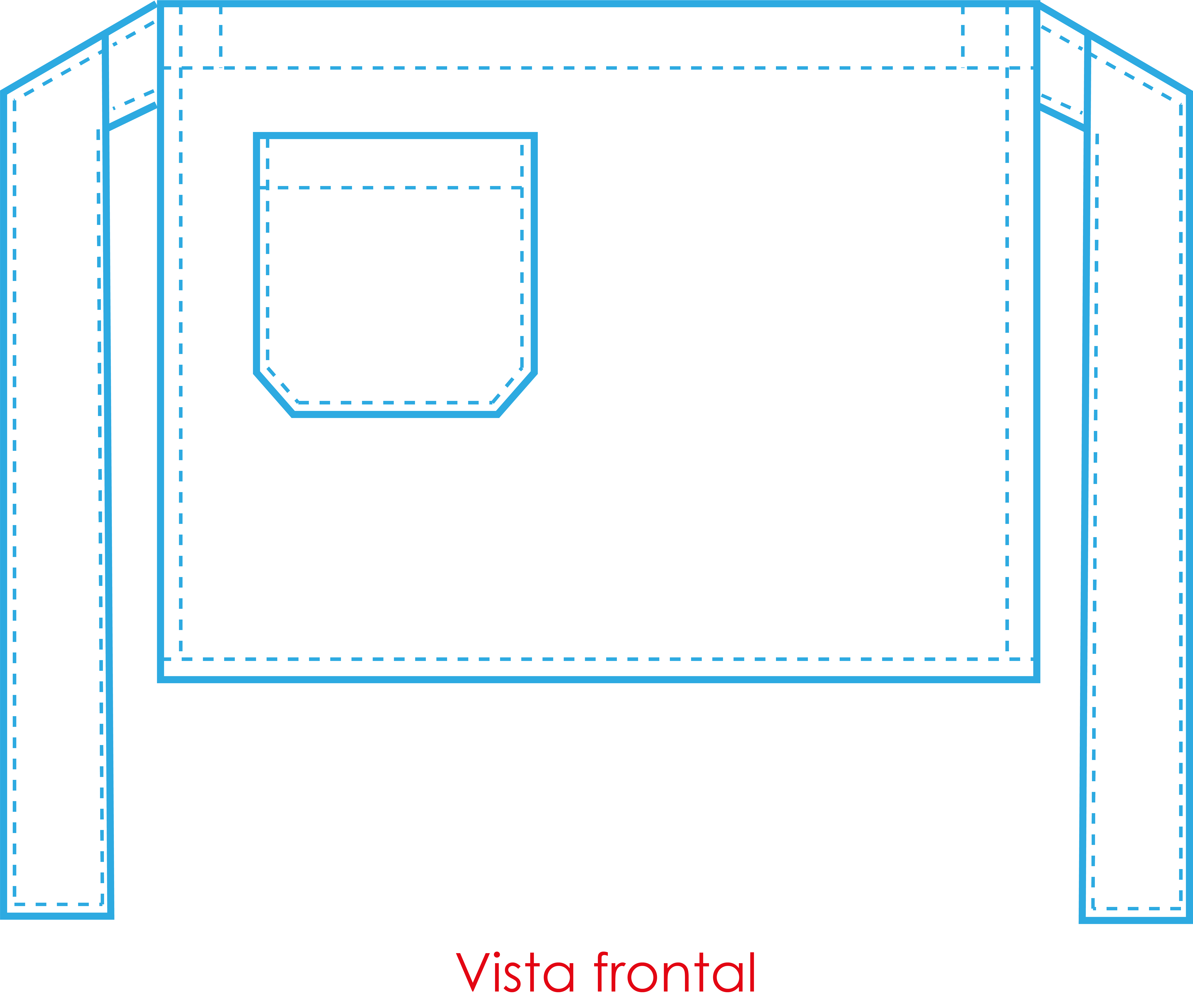 Mandíl corto unitalla chef
