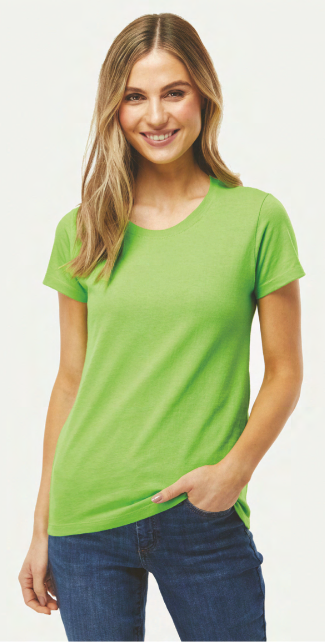 Playera de dama cuello redondo