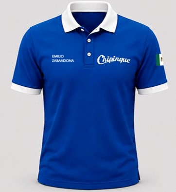 Playera polo m/c 2f comb. puÑos y cuello